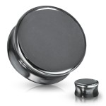 Plug do ucha - Hematit (10 mm)