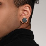 Plug do ucha - Hematit (10 mm)