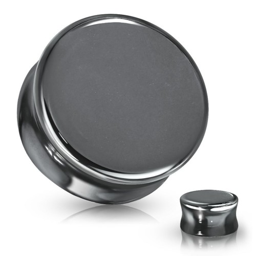 Plug do ucha - Hematit (10 mm)
