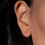 Labreta / cartilage piercing - blesk (1,2 x 6 mm) [4]