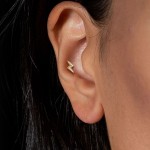 Labreta / cartilage piercing - blesk (1,2 x 6 mm)