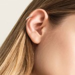 Zlacený piercing do nosu / ucha (1,2 x 8 mm) [4]