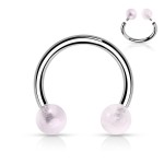 Piercing - podkova s vnitřním závitem (howlit)