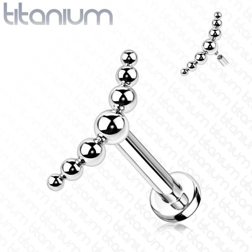 Piercing do brady / ucha TITAN (1,2 x 8 mm)