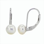 Stříbrné perlové náušnice [0]