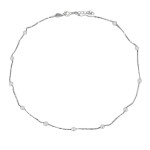 Stříbrný náhrdelník s přírodními perlami [0]