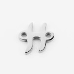 Ocelový přívěsek písmeno - iniciála ”Q” [36]