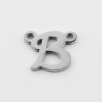 Ocelový přívěsek písmeno - iniciála ”B”