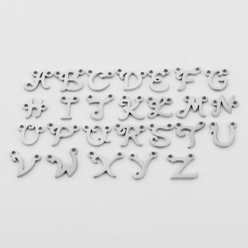 Ocelový přívěsek písmeno - iniciála ”C”