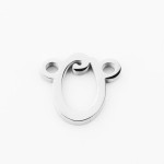 Ocelový přívěsek písmeno - iniciála ”C”