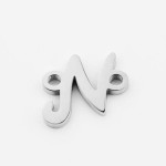 Ocelový přívěsek písmeno - iniciála ”J”