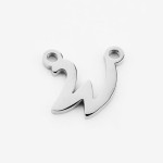 Ocelový přívěsek písmeno - iniciála ”G”