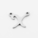 Ocelový přívěsek písmeno - iniciála ”K”