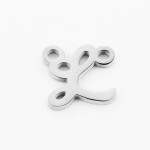 Ocelový přívěsek písmeno - iniciála ”H”