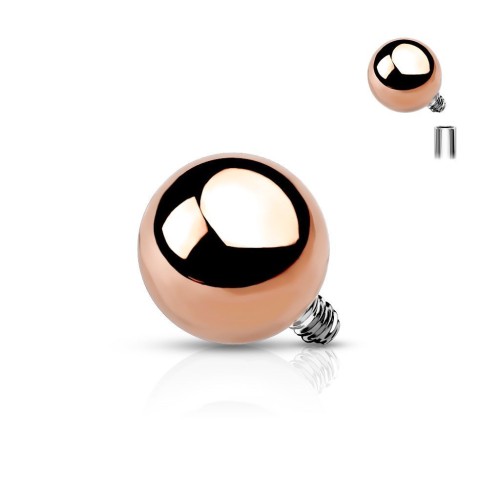 Náhradní zlacená kulička k labretě (2 mm)
