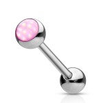 Piercing do jazyku zelený