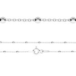 Stříbrný řetízek s kuličkami