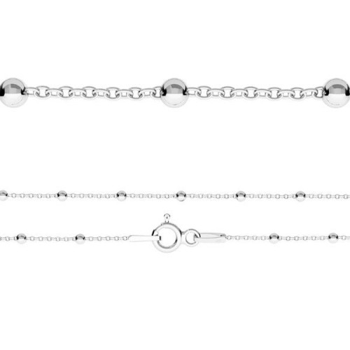 Stříbrný řetízek s kuličkami