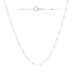 Stříbrný řetízek s kuličkami