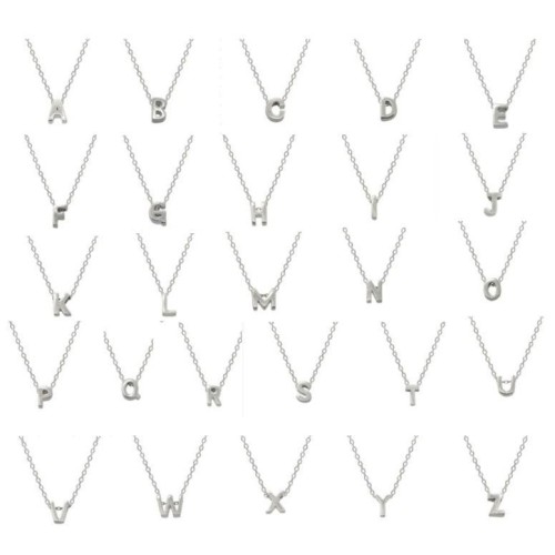 Stříbrný náhrdelník - písmeno C