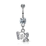 Piercing do pupíku - znamení vodnář
