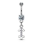 Piercing do pupíku - znamení rak