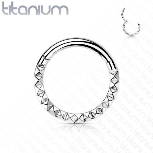 Segment kruh - helix / cartilage / tragus piercing TITAN, 1,2 x 8 mm