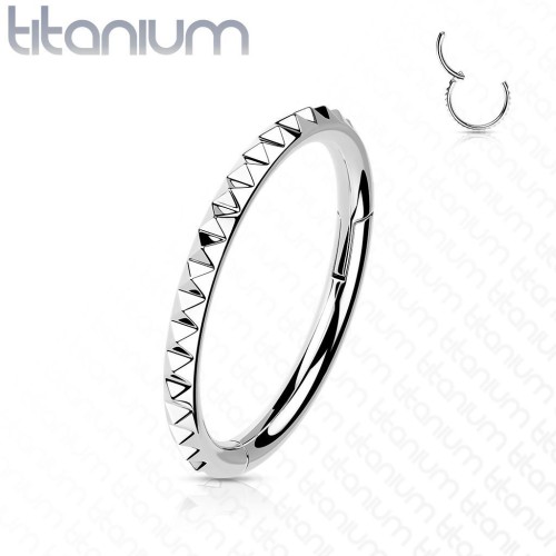 Segment kruh - helix / cartilage / tragus piercing TITAN (1,2 x 10 mm)