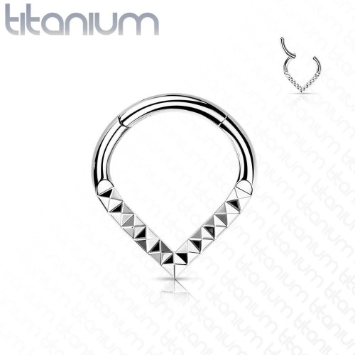 Segment kruh - helix / cartilage / tragus piercing TITAN, 1,2 x 8 mm