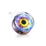 Akrylátový plug do ucha - oko (22 mm)