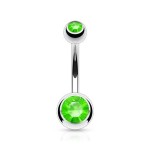Piercing do pupíku - banánek malý (tmavě fialová)