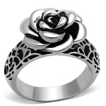 Ocelový prsten s ornamenty a růží (62) [4]