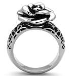 Ocelový prsten s ornamenty a růží (62) [7]