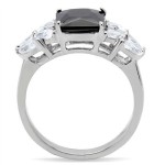 Ocelový prsten s černým kamenem [3]