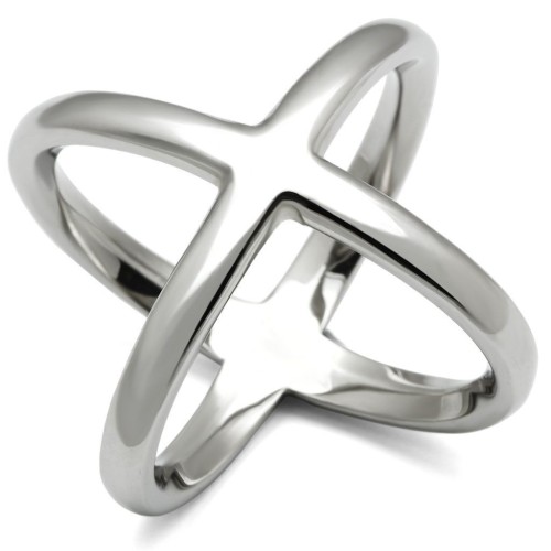 Extravagantní ocelový prsten (50)