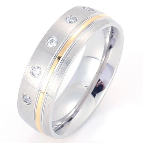 Dámský ocelový prsten (52)