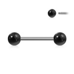 Piercing do jazyku s vnitřním závitem - jadeit