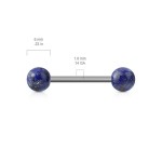 Piercing do jazyku s vnitřním závitem - howlit