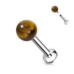 Piercing do brady labret s vnitřním závitem - tyrkys