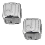 Navlékací ocelový přívěsek korálek - písmeno ”J”