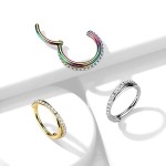 Segment kruh se zirkony - helix / cartilage / tragus piercing