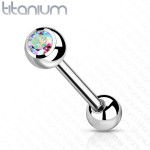Piercing do jazyku TITAN (vitrail medium)