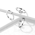 Ocelový prsten opasek (60)