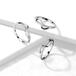 Ocelový prsten vlnka (60)