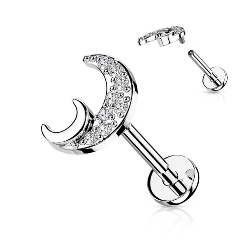 Piercing do brady - měsíček (1,2 x 8 mm)