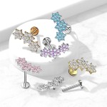 Piercing do brady s kytičkami (1,2 x 8 mm)