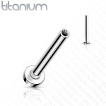 PUSH IN tyčka k labretě TITAN (1,2 x 12 mm)