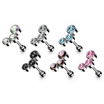 Cartilage /  helix / tragus piercing (černá)