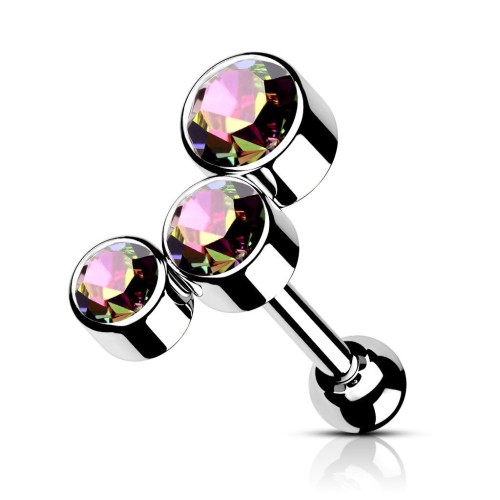 Cartilage /  helix / tragus piercing (vitrail medium)