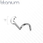 PUSH IN piercing do nosu TITAN, 0,8 x 6 mm [1]